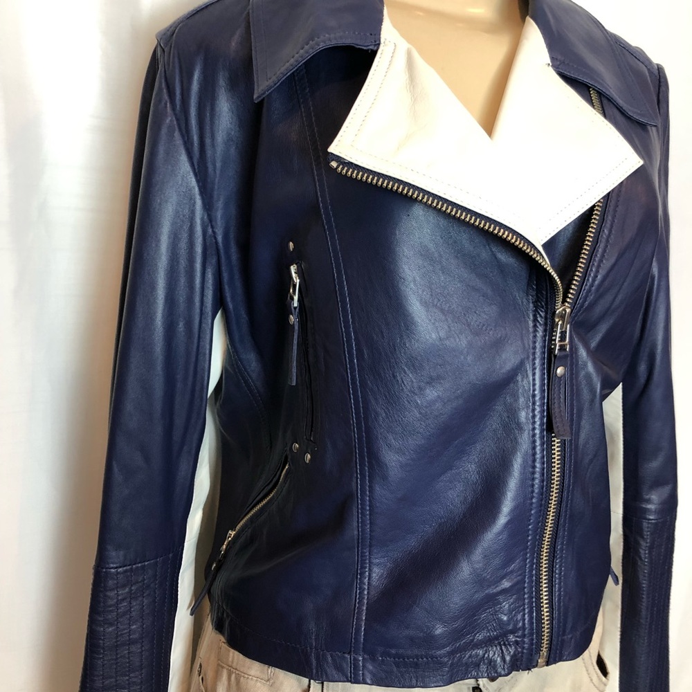 Vintage Cache Moto Leather Jacket - image 2